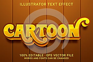 CARTOON 3d -Editable text effect