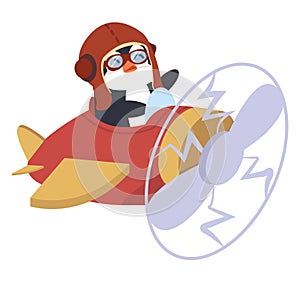 Cartoon air plane vector icon