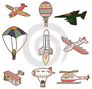 Cartoon air transport icon