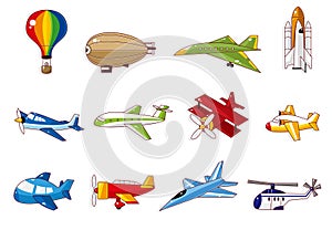 Cartoon airplane icon