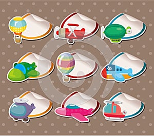 Cartoon airplane Stickers,Label