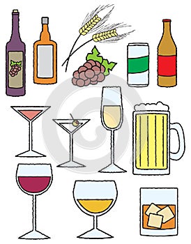 Cartoon Alcohol Related Items