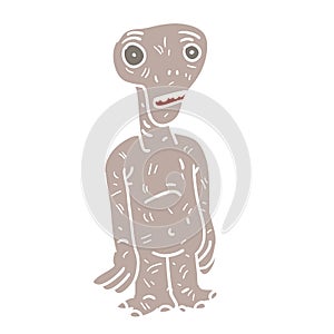 Cartoon alien creature