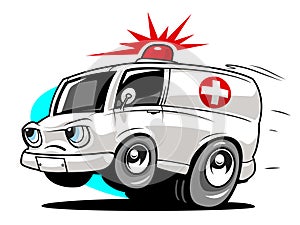 Cartoon ambulance