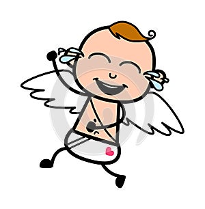 Cartoon Angel Laughing