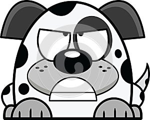 Cartoon Angry Dalmatian Puppy