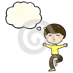 cartoon angry man with thought bubble