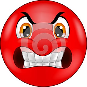 Cartoon Angry smiley emoticon photo
