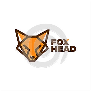 Cartoon Animal Fox Head Mascot Logo Design Ideas