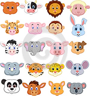 Cartoon animal head icon