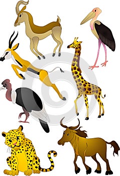 Cartoon animals vector