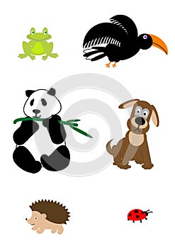 Cartoon animals - vector