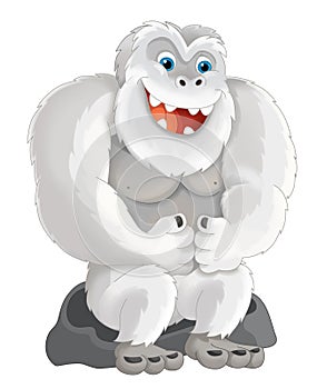 Cartoon ape like yeti