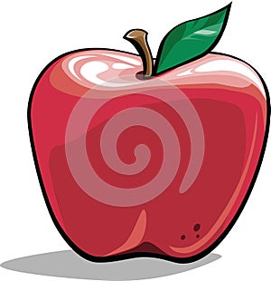 Cartoon apple