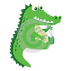 Cartoon Baby Crocodile