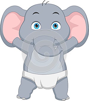 cartoon baby elephant