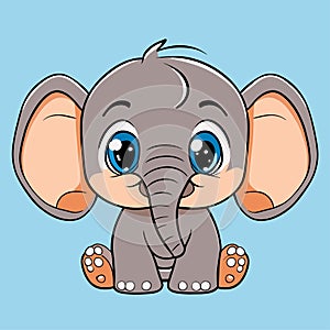 cartoon baby elephant