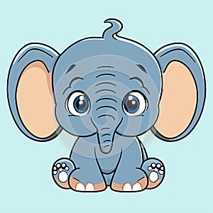 cartoon baby elephant