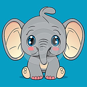 cartoon baby elephant