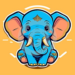 cartoon baby elephant