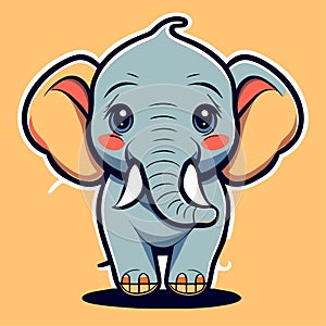 cartoon baby elephant