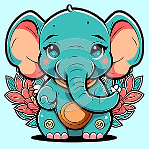 cartoon baby elephant