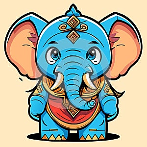 cartoon baby elephant