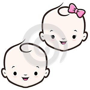 Cartoon Baby Face