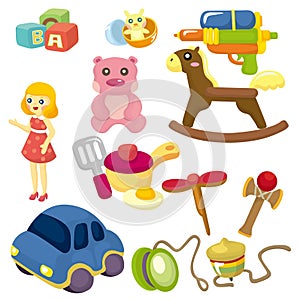 Cartoon baby toy icon