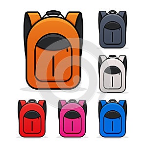 cartoon backpack or school bag