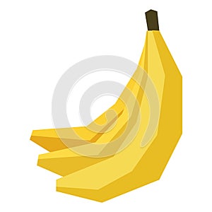 Cartoon Banana Isolated On White Background