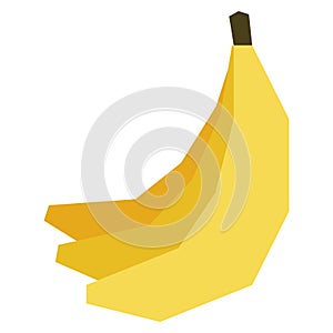 Cartoon Banana Isolated On White Background