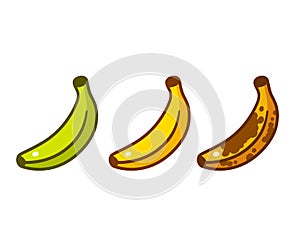 Cartoon bananas illustration