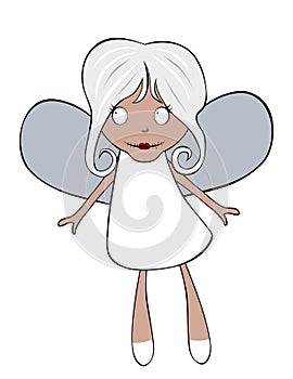 Cartoon banshee isolated on white