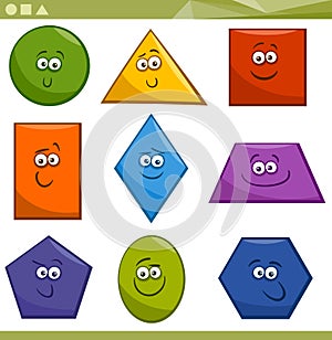 Cartoon Basic Geometric Shapes