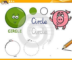 Cartoon basic geometric shapes