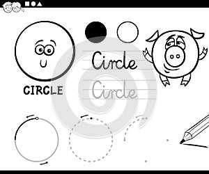 Cartoon basic geometric shapes