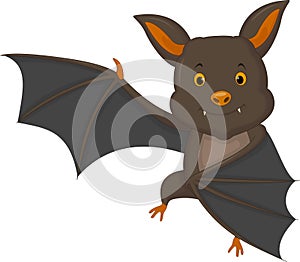 Cartoon bat dancing happy