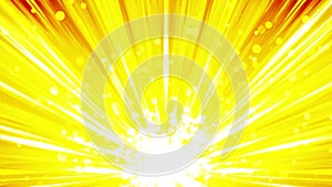 Cartoon beam animation. Shiny sun background. Sunburst rays in heaven. Abstract loop design.