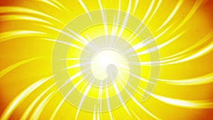 Cartoon beam animation. Shiny sun background. Sunburst rays in heaven. Abstract loop design.