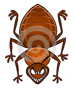 Cartoon bedbug