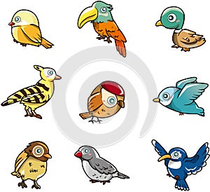Cartoon bird icon