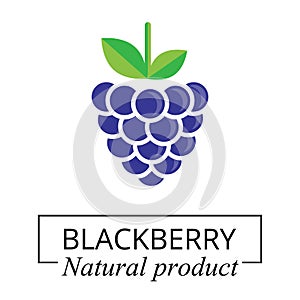 Cartoon blackberry label