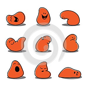 Cartoon Blob Characters