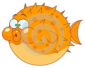 Cartoon blowfish