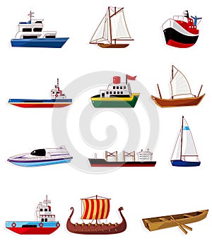 Diseno de pintura un barco icono 