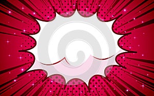 Cartoon, Boom explosion Comic Speech Bubble