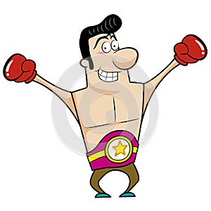 Cartoon boxer