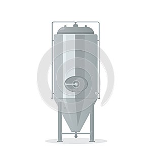 Cartoon brewery tank