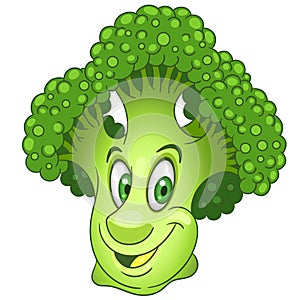 Cartoon Broccoli character